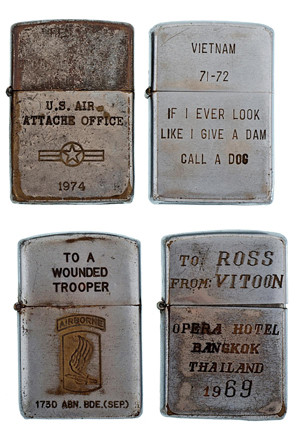 Bradford Edwards đã từng đi du lịch tới Việt Nam vào những năm 90 để sưu tầm bật lửa, giám định hàng trăm chiếc bật lửa trong số đó có nhiều chiếc đã bị làm giả.