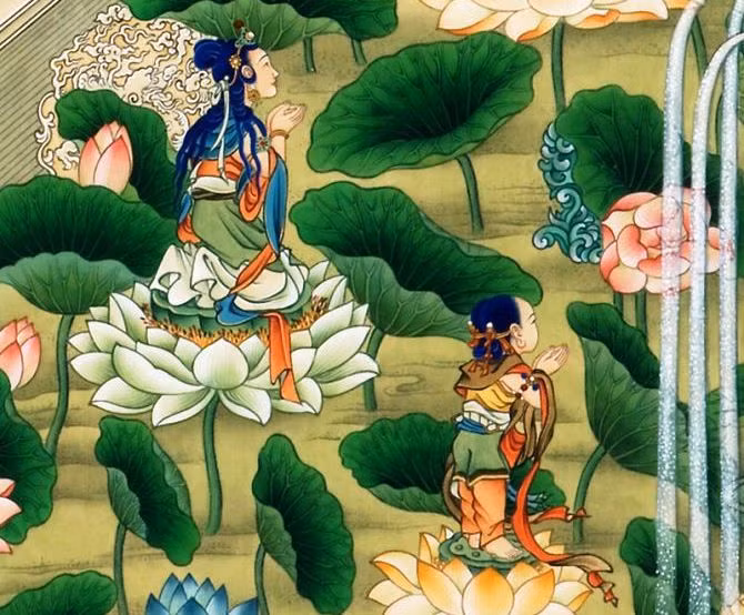 Hướng niệm Di Đà. Ảnh minh hoạ.