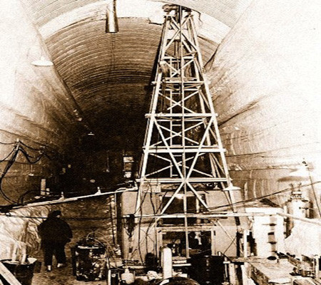 Giếng nước sạch từ băng tan chảy.