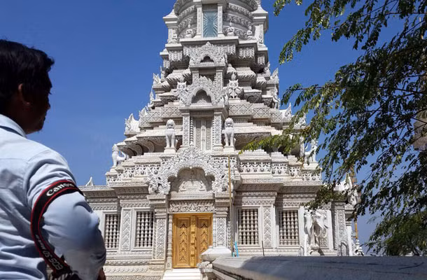 Ngôi chùa nơi tôn trí xá-lợi vừa bị mất cắp ở Campuchia.