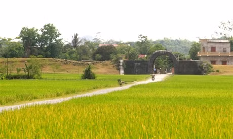 Phía tây của thành nhà Hồ.