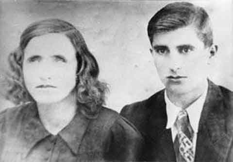 Vợ chồng Vanga - Dimitar thời trẻ.