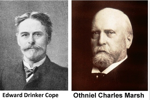 1. Othniel Charles Marsh - Edward Drinker Cope: Cuộc chiến hóa thạch khủng long. Cuối những năm 1800 và những năm đầu 1900, có 2 người đàn ông đã dùng các chiến thuật mờ ám để cố gắng tranh nhau tìm hóa thạch khủng long. Một là Othniel Charles Marsh, nhà cổ sinh vật học tại viện bảo tàng Peabody thuộc trường đại học Yale; và người thứ hai là Edward Drinker Cope làm việc tại Học viện khoa học tự nhiên ở Philadelphia, Pennsylvania, ban đầu 2 người này khá thân thiết nhưng sau đó trở nên thù ghét lẫn nhau.