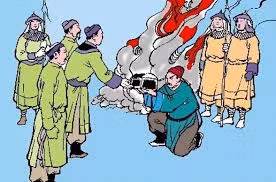 Năm 1281, chú của vua Trần Thánh Tông là Trần Di Ái thay vua sang sứ nhà Nguyên. Lấy cớ vua Trần không sang, Hốt Tất Liệt đã phong cho Trần Di Ái làm An Nam quốc vương, sai Bột Nham Thiết Mộc Nhi đem 1.000 quân tháp tùng Trần Di Ái về làm vua nước Nam. Nhưng khi về đến biên giới thì quân hộ tống bị quân Trần đánh cho bán sống bán chết bỏ chạy. Trần Di Ái và bộ sậu bị bắt về. Vua Trần tha cho tội chết, nhưng bắt làm lính hầu ở phủ Thiên Trường, suốt đời nhục nhã không dám ngẩng mặt lên. 