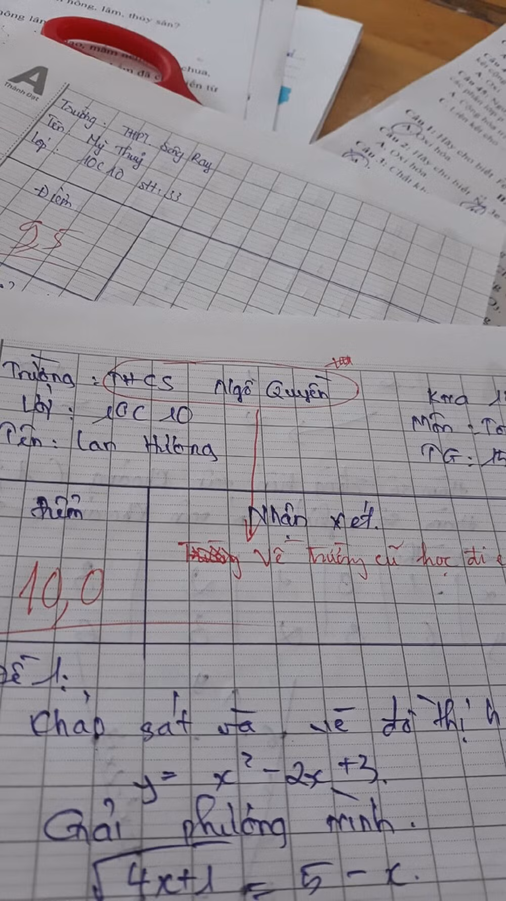 Dat diem tuyet doi, nu sinh van nhan ve loi phe “dang long“