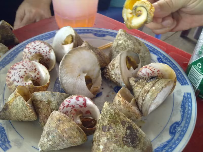 Ốc vú nàng nướng bơ là món được nhiều người ưa thích nhất.