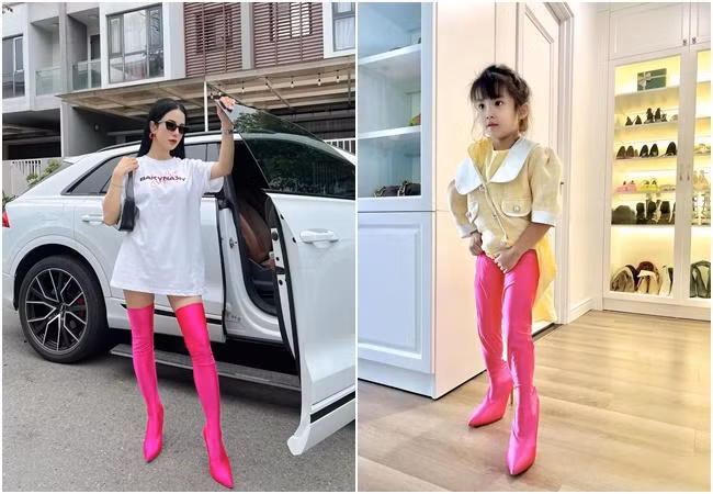 Con gai Diep Lam Anh mac do cua me nhin cuc hai