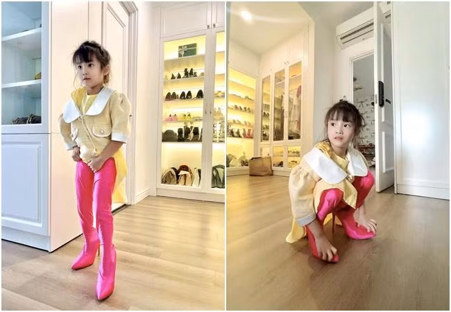 Con gai Diep Lam Anh mac do cua me nhin cuc hai-Hinh-2