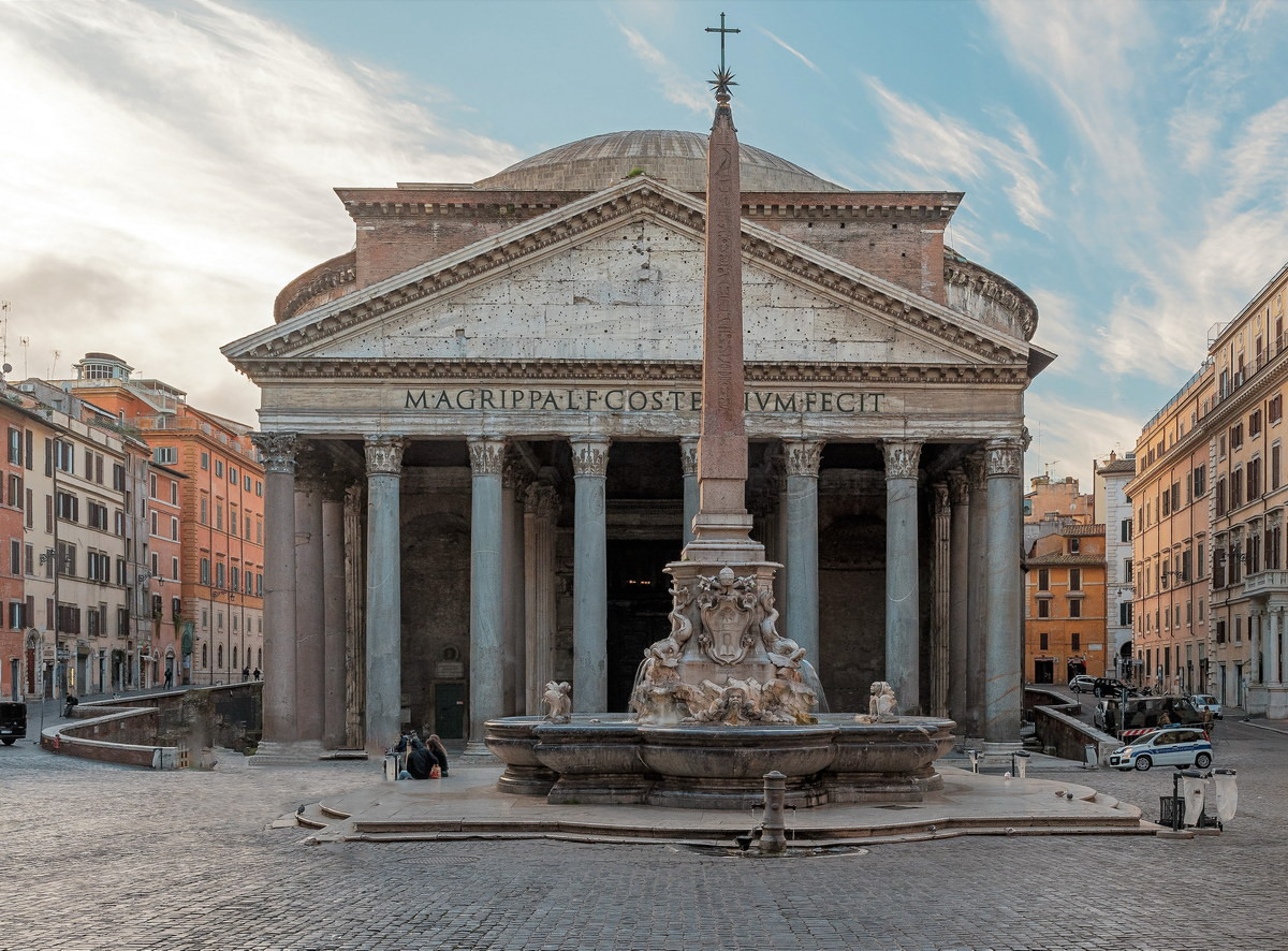 Nằm tại thủ đô Roma của Italia, đền Pantheon - "Ngôi đền của mọi vị thần" - là một trong những công trình kiến trúc tiêu biểu nhất của đế chế La Mã còn tồn tại đến ngày nay. Ảnh: Wikipedia.