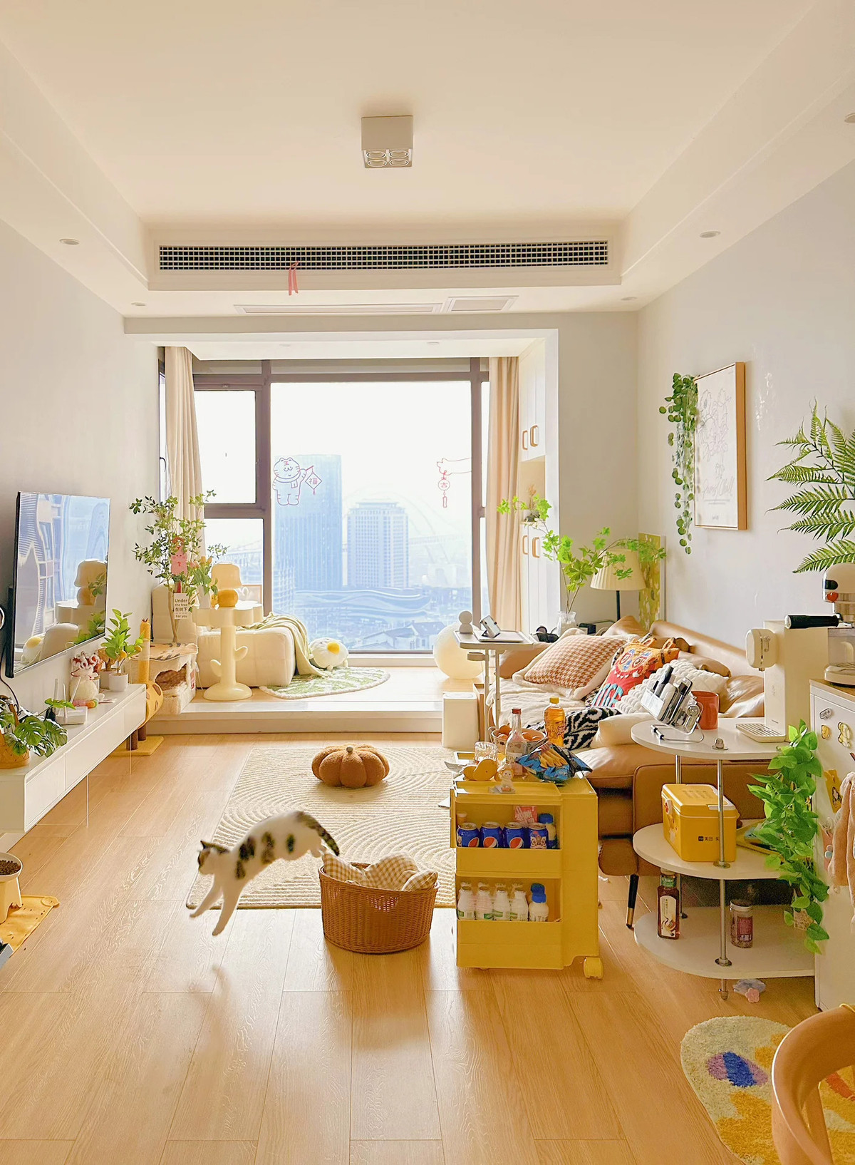 Không gian sống ấm cúng bên trong căn hộ 47m2 của cô gái trẻ - Hình 2 Khong gian song am cung ben trong can ho 47m2 cua co gai tre-Hinh-2