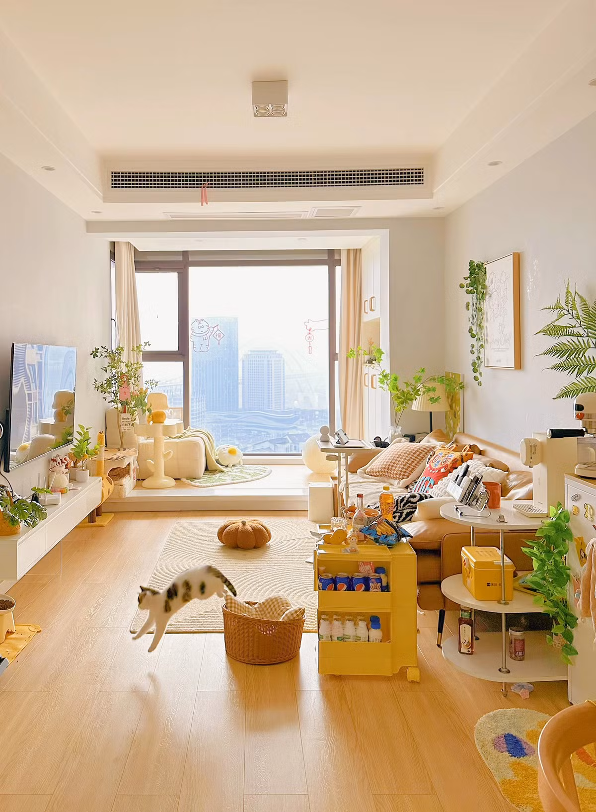 Không gian sống ấm cúng bên trong căn hộ 47m2 của cô gái trẻ - Hình 2 Khong gian song am cung ben trong can ho 47m2 cua co gai tre-Hinh-2