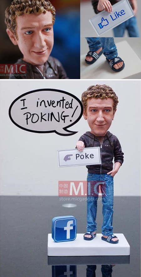 Và tất nhiên không thể thiếu được cha đẻ của nó, Mark Zuckerberg. Tuy nhiên, hình nộm này chỉ được sản xuất với số lượng 300 chiếc trên toàn thế giới.