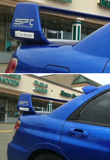 Ô tô cũng không “thoát” được trào lưu Facebook đang rất thịnh hành.