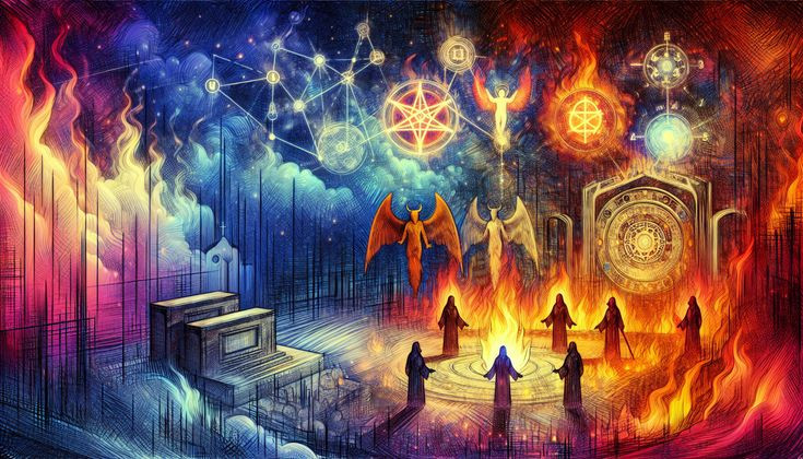  6. Quỷ Satan trong văn hóa đại chúng hiện đại. Hình tượng Satan xuất hiện nhiều trong các tác phẩm văn học, phim ảnh và âm nhạc, thường đại diện cho các khía cạnh như dục vọng, quyền lực và tự do. Trong văn hóa nhạc rock và metal, Satan trở thành biểu tượng của sự nổi loạn,và phá vỡ các chuẩn mực xã hội. Ảnh: Pinterest.