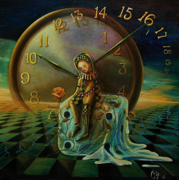  Thời gian có tính chất gián đoạn, không liên tục. Giả thuyết này cho rằng thời gian có tính chất lượng tử và tồn tại dưới dạng các "khoảnh khắc" rời rạc, giống như các hạt trong thế giới vi mô. Điều này trái ngược với quan điểm truyền thống rằng thời gian là một dòng chảy liên tục. Ảnh: Pinterest.