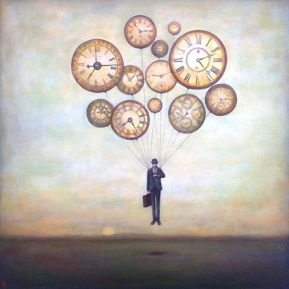  Thời gian là một dòng chảy một chiều. Theo lý thuyết này, thời gian có một hướng xác định, gọi là "mũi tên của thời gian". Thứ tự của các sự kiện diễn ra từ quá khứ, qua hiện tại đến tương lai. Điều này liên quan đến khái niệm về entropy trong nhiệt động lực học, vì entropyi của vũ trụ luôn tăng lên theo thời gian. Ảnh: Pinterest.