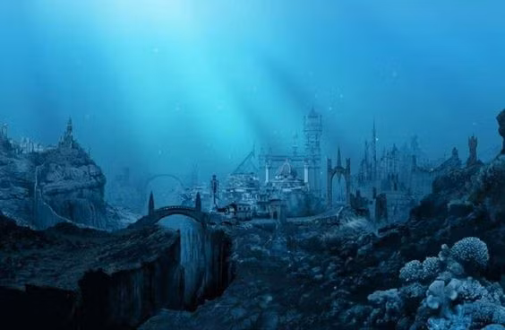  7. Giả thuyết về Bắc Đại Tây Dương. Có ý kiến cho rằng Atlantis có thể nằm ở Bắc Đại Tây Dương, gần đảo Azores, nơi một số mảnh đất có thể từng nổi trên bề mặt trước khi bị chìm do biến động địa chất. Ảnh: Pinterest.