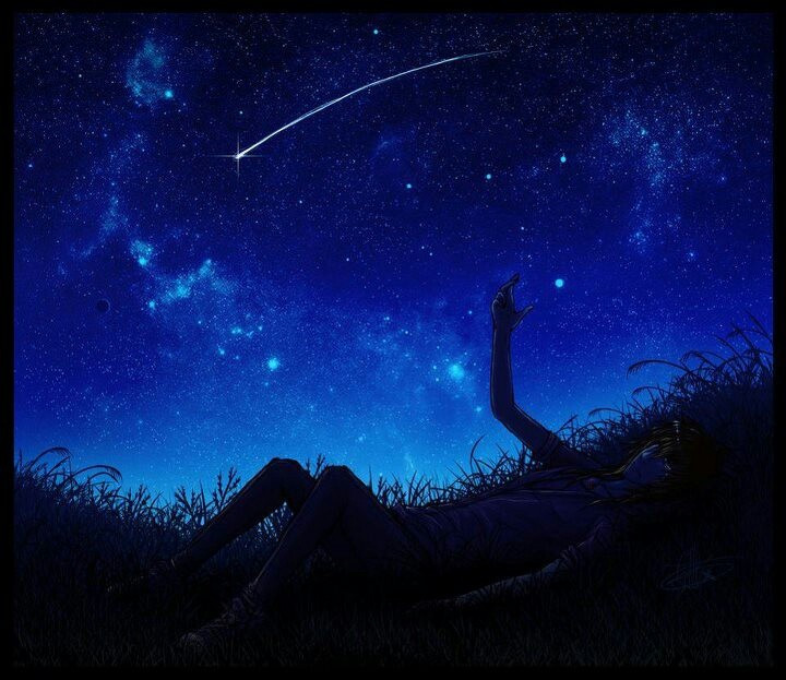  9. Sao băng và ước nguyện. Nhiều nền văn hóa có niềm tin rằng nhìn thấy sao băng sẽ mang lại may mắn và những điều ước thành sự thật. Tập tục này xuất phát từ sự hiếm hoi và kỳ diệu của hiện tượng sao băng, khiến nhiều người tin rằng chúng là điềm báo tốt. Ảnh: Pinterest.