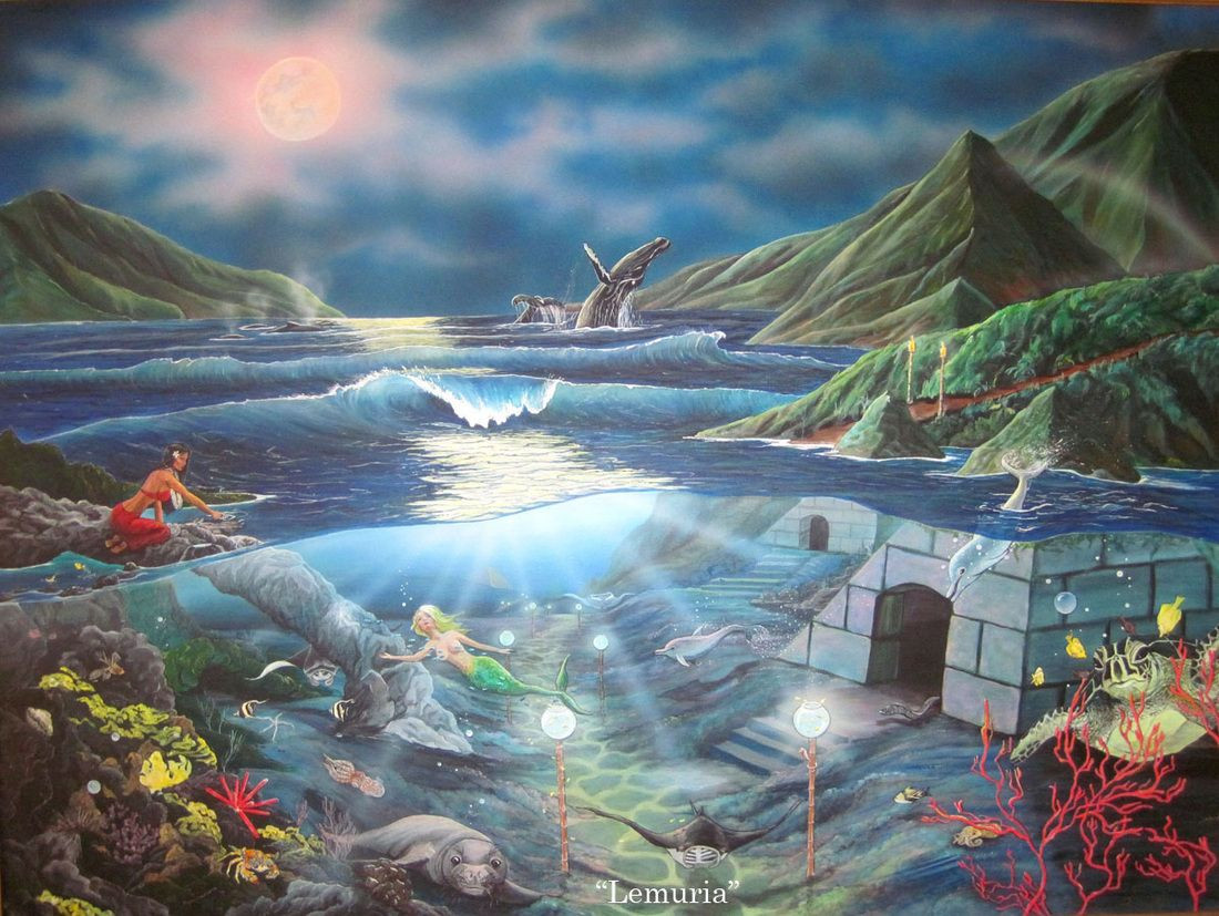  5. Sự suy thoái và diệt vong của Lemuria. Blavatsky cho rằng người Lemurian cuối cùng đã suy thoái do họ mất đi khả năng tâm linh cao cấp và lạm dụng các năng lực siêu nhiên của mình. Họ bắt đầu phát triển những ham muốn vật chất và mất đi kết nối tâm linh, dẫn đến sự suy thoái về đạo đức. Ảnh: Pinterest.