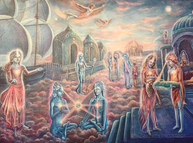 Một số cá nhân trong chủng tộc Lemurian đã phát triển về mặt tinh thần, là những người được coi như “tiên tri” hay “giác ngộ”. Những người này có nhiệm vụ hướng dẫn các thành viên khác trong cộng đồng và giúp họ đạt đến sự giác ngộ tối cao. Ảnh: Pinterest.