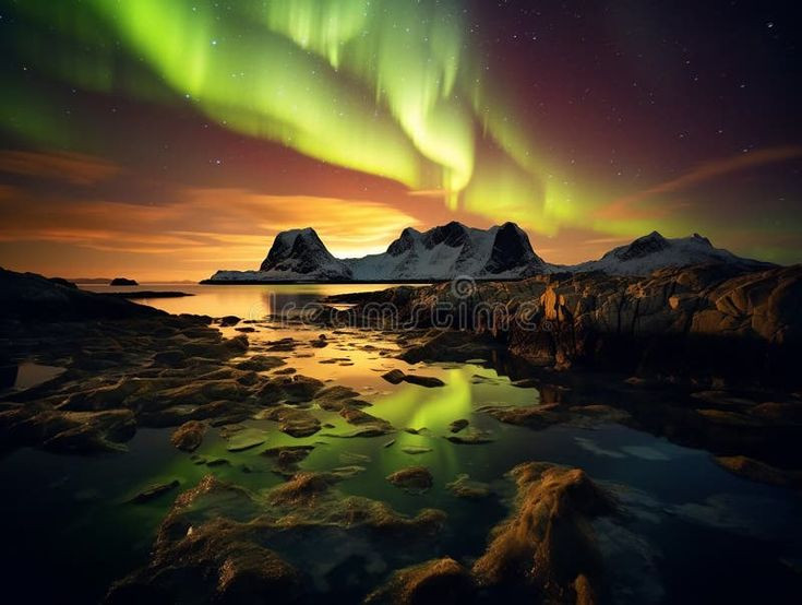  6. Cực quang là kết quả của plasma. Cực quang (hay ánh sáng phương Bắc và phương Nam) hình thành khi các hạt plasma từ gió Mặt trời va chạm với từ quyển của Trái đất và gây ra ánh sáng ở các vùng cực. Ảnh: Pinterest.