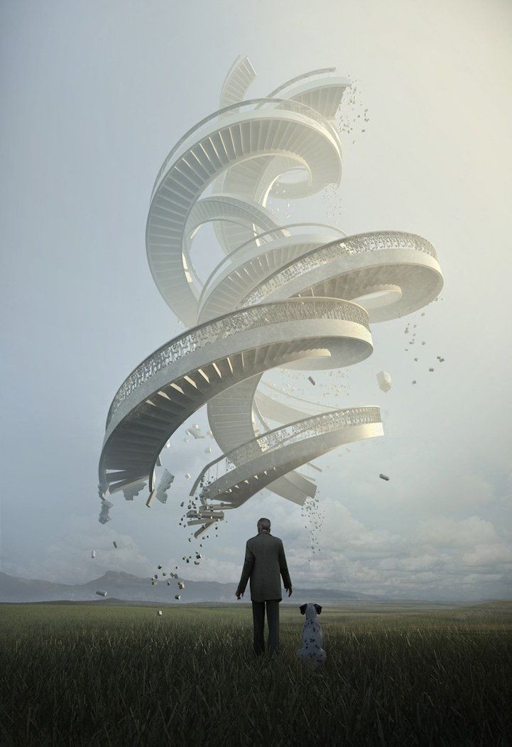  6. Ký ức tập thể. Một giả thuyết khác là ý thức của con người trở thành một phần của một "trí tuệ chung" trong vũ trụ, nơi ký ức và kinh nghiệm của mọi người hòa nhập làm một. Ảnh: Pinterest.