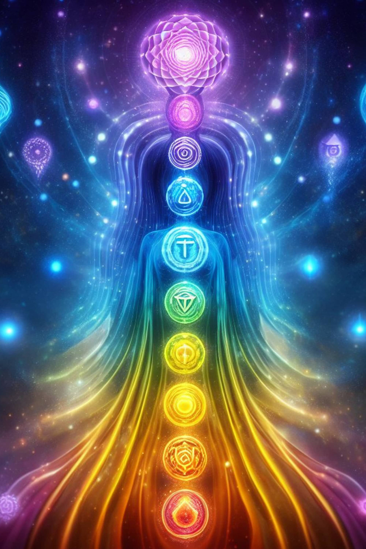  9. Con mắt thứ ba. Chakra thứ sáu, Ajna (con mắt thứ ba), được coi là trung tâm của trực giác và sự thông tuệ. Ảnh: Pinterest.