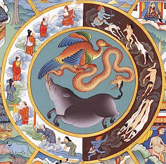 Sau cái chết, linh hồn phải trải qua phán xét của Diêm Vương trước khi tái sinh. Một số tín ngưỡng nói rằng linh hồn phải uống "nước quên lãng" để xóa sạch ký ức về kiếp trước. Ảnh: Pinterest.