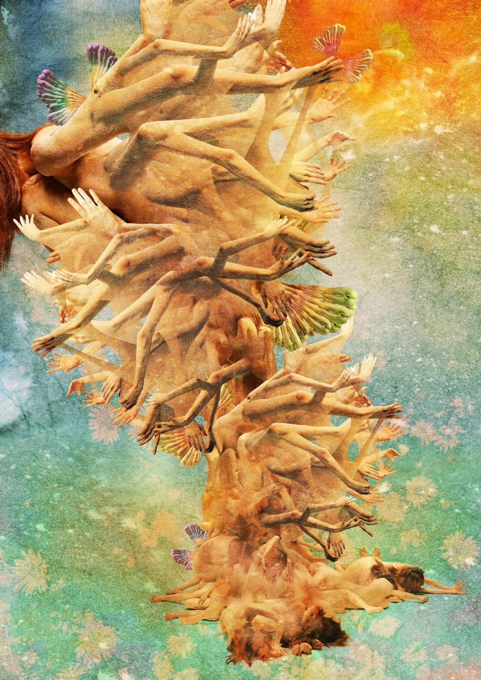  Phật giáo. Phật giáo không công nhận một "linh hồn" bất biến. Tái sinh là sự tiếp nối của nghiệp và ý thức, chứ không phải chuyển giao của một thực thể cụ thể. Ảnh: Pinterest.