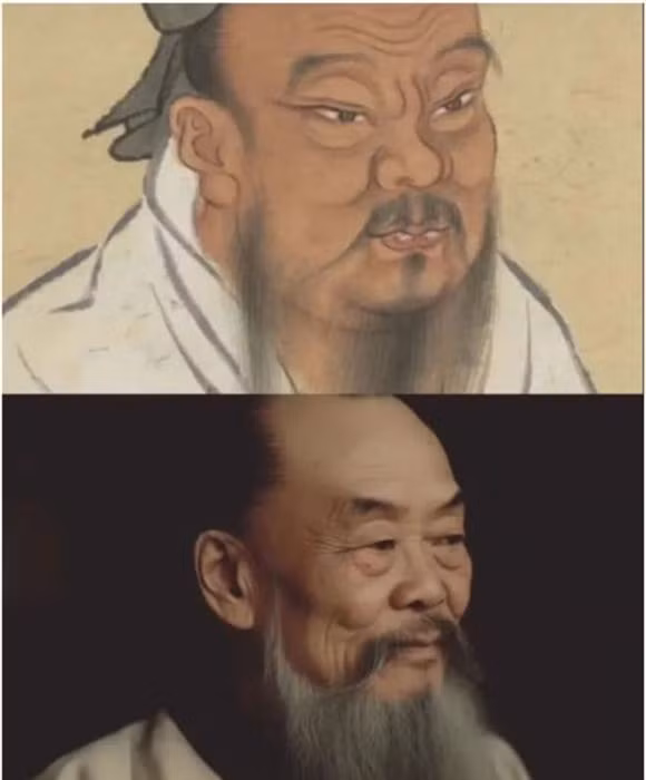  3. Khổng Tử: Khổng Tử là nhà giáo, nhà triết học và nhà lý luận chính trị nổi tiếng nhất Trung Quốc, người có những ý tưởng đã ảnh hưởng sâu sắc đến nền văn minh của Trung Quốc và các nước Đông Á khác. Với mô tả về Khổng Tử, AI đã vẽ ông là một người có vẻ ngoài hiền từ, toát lên đầy vẻ trí tuệ của một triết gia lỗi lạc. 