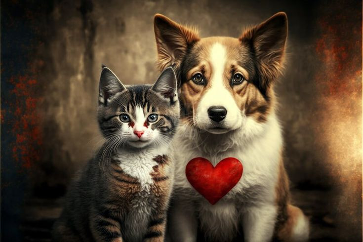  2. Cách thể hiện tình cảm: Chó thường biểu hiện tình cảm rất mạnh mẽ, như nhảy lên người, liếm mặt chủ, còn mèo thể hiện tình cảm kín đáo và tinh tế hơn, như cọ người hoặc dụi đầu vào chủ. Ảnh: Pinterest.