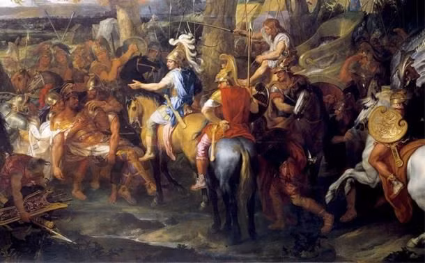  8. Được truyền cảm hứng từ sử thi Iliad. Alexander rất ngưỡng mộ Achilles, anh hùng trong sử thi Iliad của Homer, và luôn mang theo một bản sao của Iliad trong các chiến dịch. Ảnh: Pinterest.