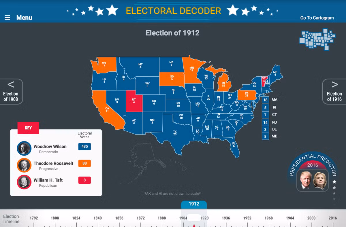  6. Cuộc bầu cử tranh cãi gay gắt nhất hiện đại: Năm 2000. Cuộc bầu cử giữa George W. Bush và Al Gore năm 2000 là một trong những cuộc bầu cử gây tranh cãi nhất lịch sử hiện đại, đặc biệt là về phiếu bầu ở bang Florida. Cuộc kiểm phiếu lại bị dừng bởi Tòa án Tối cao, và Bush giành chiến thắng chỉ với khoảng cách rất nhỏ trong phiếu đại cử tri. Ảnh: Pinterest.