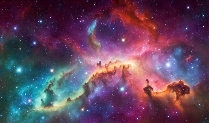 Democritus và các nhà triết học nguyên tử của Hy Lạp cổ lại coi không gian như một khoảng trống (khoảng không), nơi mà các nguyên tử di chuyển và tương tác. Ảnh: Pinterest.