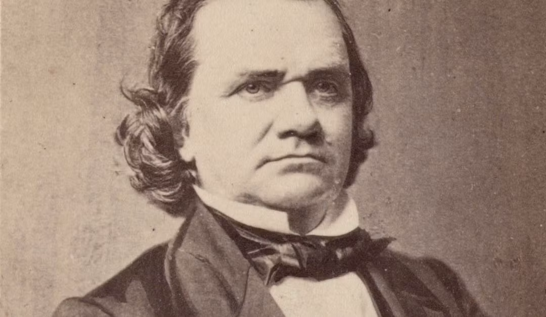 Stephen A. Douglas (Đảng Dân chủ miền Bắc): Ủng hộ quyền của mỗi bang quyết định có cho phép nô lệ hay không (chủ quyền nhân dân). Ảnh: American History Central.
