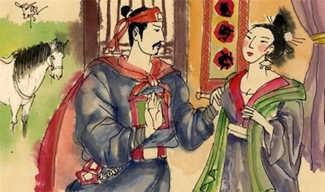 Hình minh họa Trần Khánh Dư và Thiên Thụy công chúa