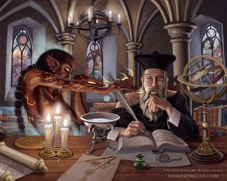  4. Những tác phẩm đầu tay không liên quan đến tiên tri. Ban đầu, Nostradamus nổi tiếng nhờ kỹ năng chữa bệnh và viết các cuốn sách về thuốc và mỹ phẩm, chứ không phải những lời tiên tri. Ảnh: Pinterest.