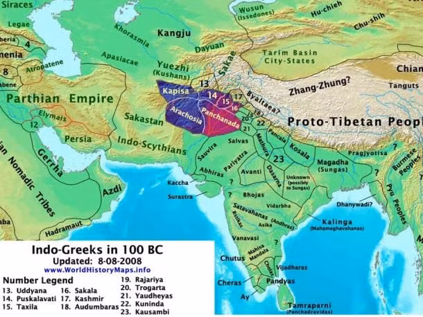  8. Mục tiêu là chinh phục toàn bộ Ấn Độ. Alexander ban đầu dự định tiếp tục chinh phục vùng đồng bằng sông Hằng, nơi có các vương quốc mạnh mẽ, nhưng kế hoạch này bị phá vỡ do phản đối từ quân đội. Ảnh: Pinterest.