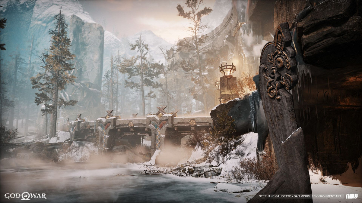  2. Midgard: Thế giới của loài người. Midgard là nơi mà con người sinh sống, và được bao quanh bởi một đại dương rộng lớn, nơi con rắn khổng lồ Jormungandr (Midgard Serpent) sinh sống. Midgard nằm ở trung tâm và được coi là trung gian kết nối các thế giới khác. Ảnh: Pinterest.