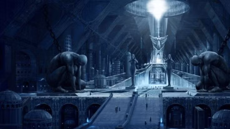  6. Svartalfheim (hoặc Nidavellir): Thế giới của Dark Elves (Tiên Tối) hoặc của người lùn (Dwarves). Trong thần thoại, thế giới này là nơi cư ngụ của các sinh vật thông minh, có kỹ năng chế tác kim loại bậc thầy, tạo ra những bảo vật quyền năng, như búa của Thor (Mjölnir) và nhẫn Draupnir của Odin. Ảnh: Pinterest.