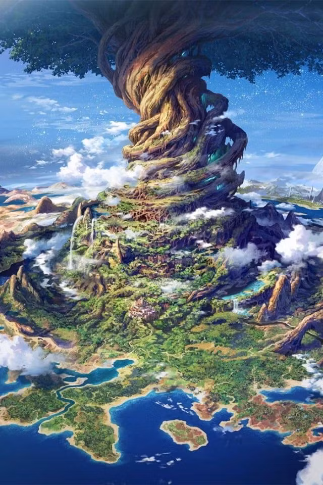 Trong thần thoại Bắc Âu, cây Yggdrasil đóng vai trò kết nối chín thế giới, tạo thành một hệ thống vũ trụ phức tạp và đa chiều. Chín thế giới này có những đặc điểm, cư dân và ý nghĩa riêng biệt, nhưng đều được liên kết thông qua Yggdrasil. Sau đây là chi tiết về chín thế giới. Ảnh: Pinterest.