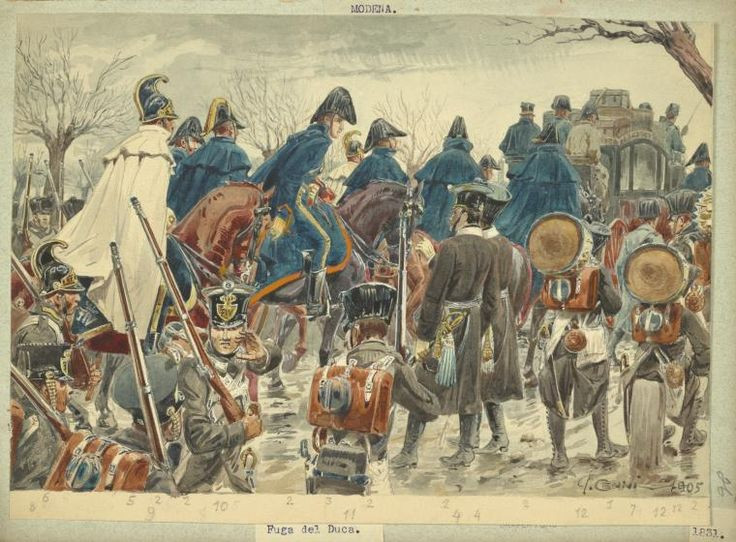  6. Cuộc chiến ở Italia (1814). Lực lượng Pháp bị áp đảo bởi liên quân Áo và các đồng minh, buộc Napoleon phải rút lui về Pháp.