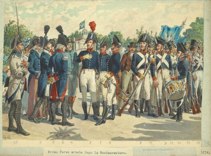 Hệ quả: Sự thất bại ở Italia là một phần trong chuỗi các thất bại dẫn đến sự sụp đổ của Napoleon vào năm 1814 và lần lưu đày đầu tiên tại đảo Elba. Ảnh: Pinterest.