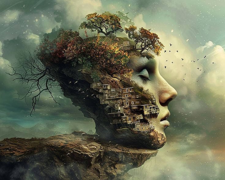  2. Tộc người thứ hai – Tộc Hyperborean. Tộc người này tồn tại ở dạng bán vật chất, bắt đầu có hình dạng cụ thể hơn nhưng vẫn mơ hồ. Họ sống trong một trạng thái hài hòa với thiên nhiên và môi trường. Ảnh: Pinterest.