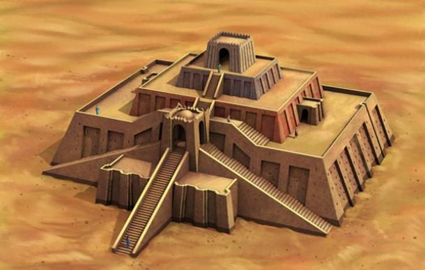  7. Kiến trúc Ziggurat. Người Sumer xây dựng các đền ziggurat (kim tự tháp bậc thang) để thờ cúng các vị thần. Đây là trung tâm tôn giáo và văn hóa của họ, nổi tiếng nhất là Ziggurat của Ur. Ảnh: Pinterest.