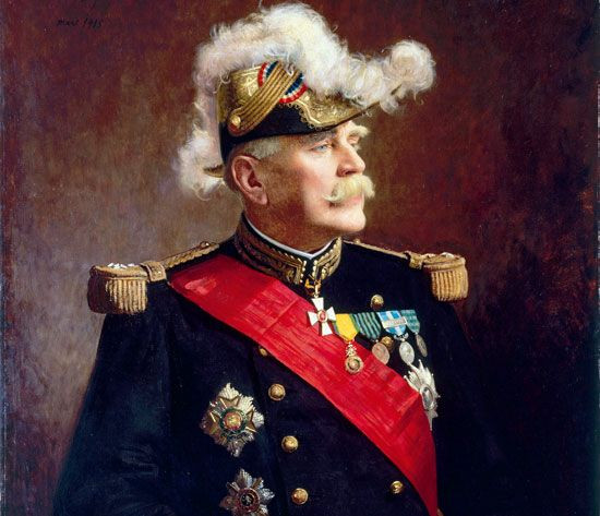 Joseph Joffre (Pháp). Joffre là Tổng tư lệnh quân đội Pháp vào đầu cuộc chiến và là người dẫn dắt quân đội Pháp trong Trận Marne lần thứ nhất, một trong những trận đánh quan trọng nhất của Thế chiến thứ nhất. Ảnh: Pinterest.
