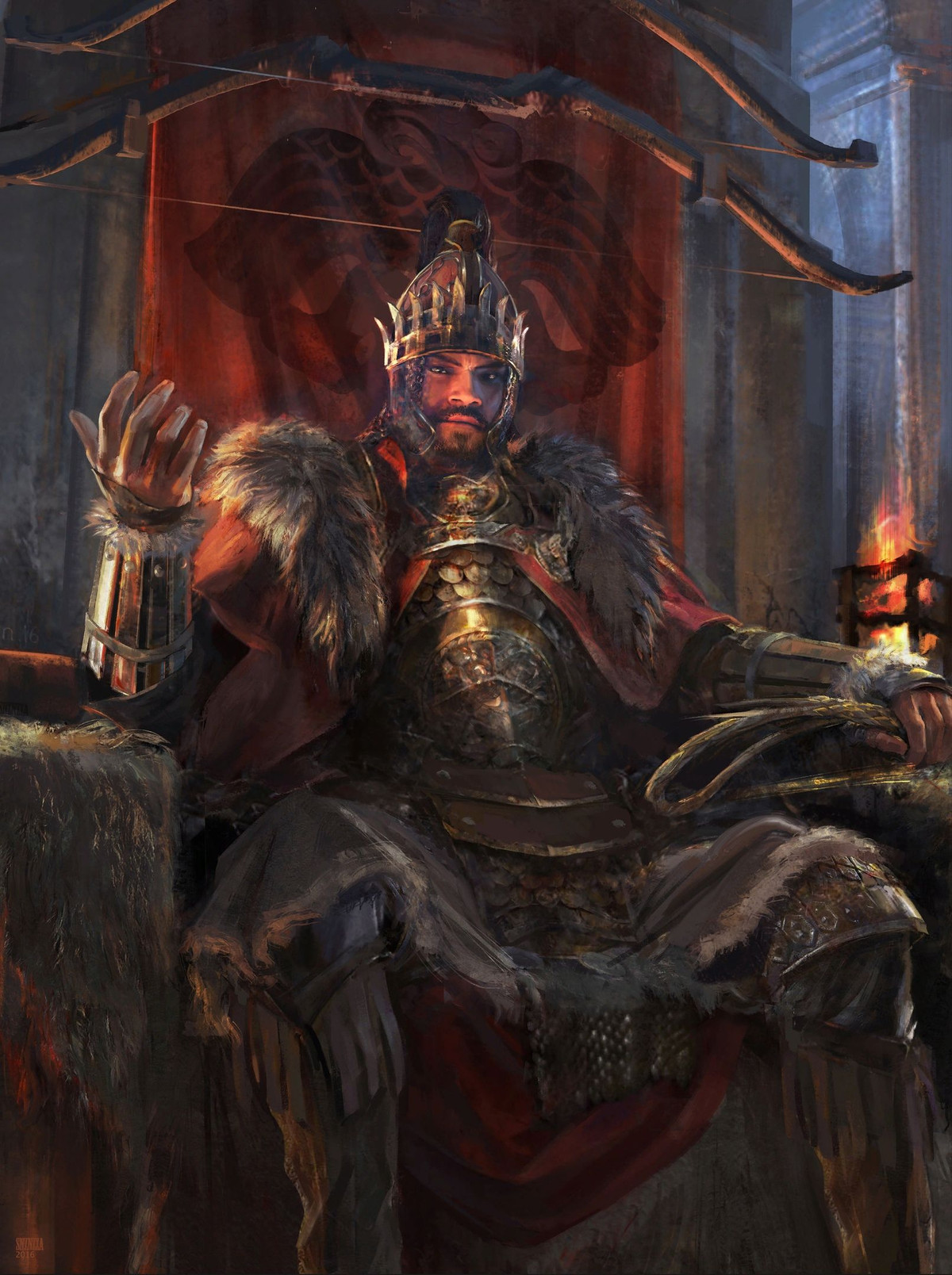  2. Từng là đồng vua. Ban đầu, Attila cai trị cùng anh trai Bleda. Sau đó, vào năm 445, ông giết Bleda để độc chiếm quyền lực. Ảnh: Pinterest.