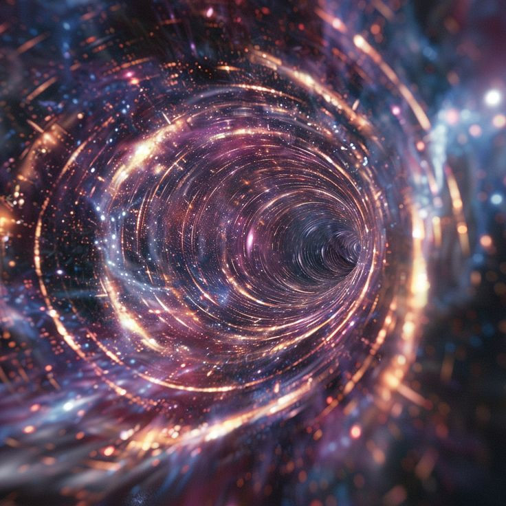  14. Có thể giải thích hiện tượng kỳ lạ. Một số giả thuyết cho rằng lỗ sâu có thể giải thích các hiện tượng bí ẩn trong vũ trụ, như năng lượng tối hoặc vật chất tối. Ảnh: Pinterest.