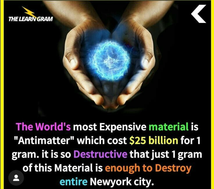  6. Sản xuất phản vật chất: Phản vật chất có thể được sản xuất tại các phòng thí nghiệm, nhưng chi phí rất cao. Một gram positron (phản hạt của electron) có thể tiêu tốn hàng trăm tỷ USD để tạo ra. Ảnh: Pinterest.