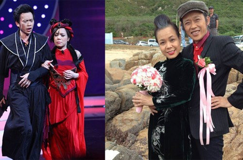 Cặp đôi từng nhiều lần đóng vai vợ chồng với diễn xuất hài hước, duyên dáng. Từ cặp uyên ương thời son trẻ đến hình ảnh đầu bạc, răng long.